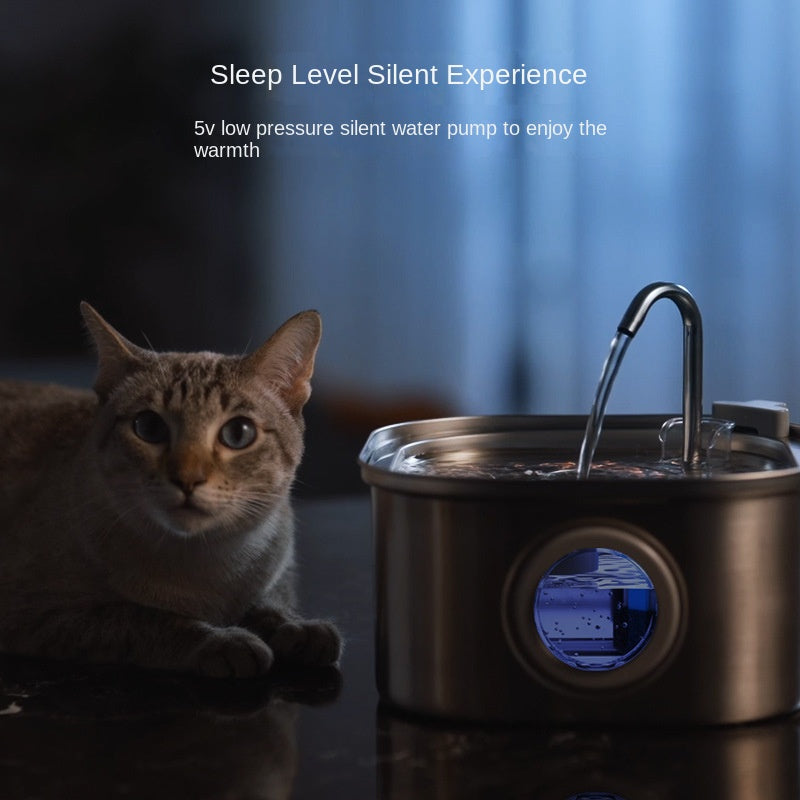Pawpampered Stainless Steel Pet Water Fountain