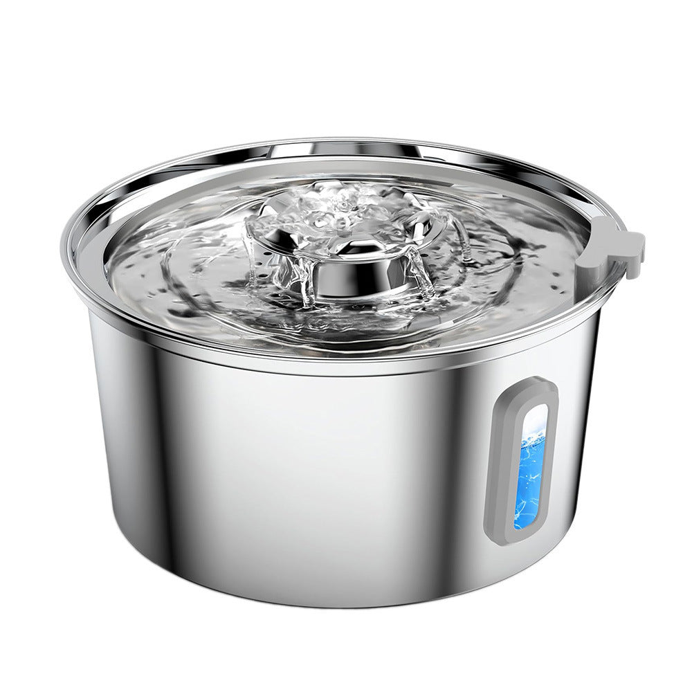 Pawpampered Stainless Steel Pet Water Fountain
