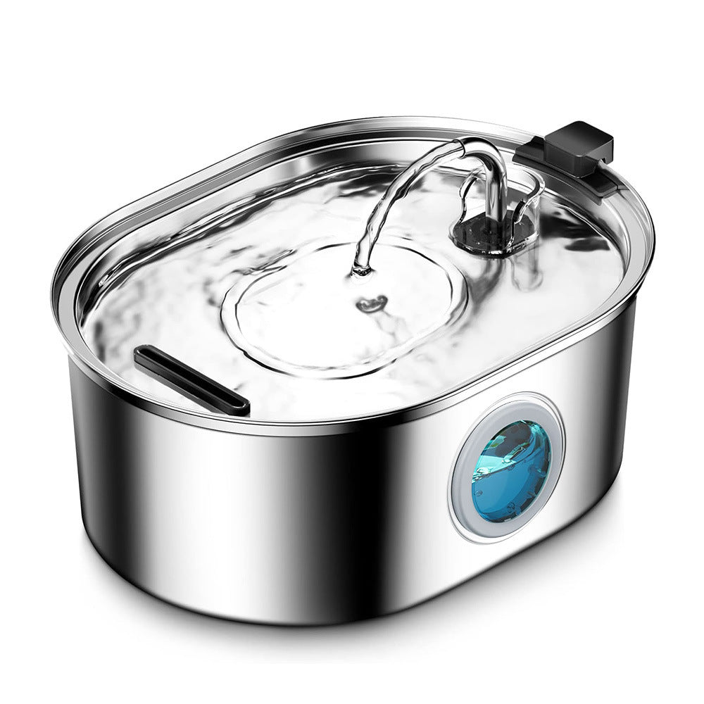 Pawpampered Stainless Steel Pet Water Fountain
