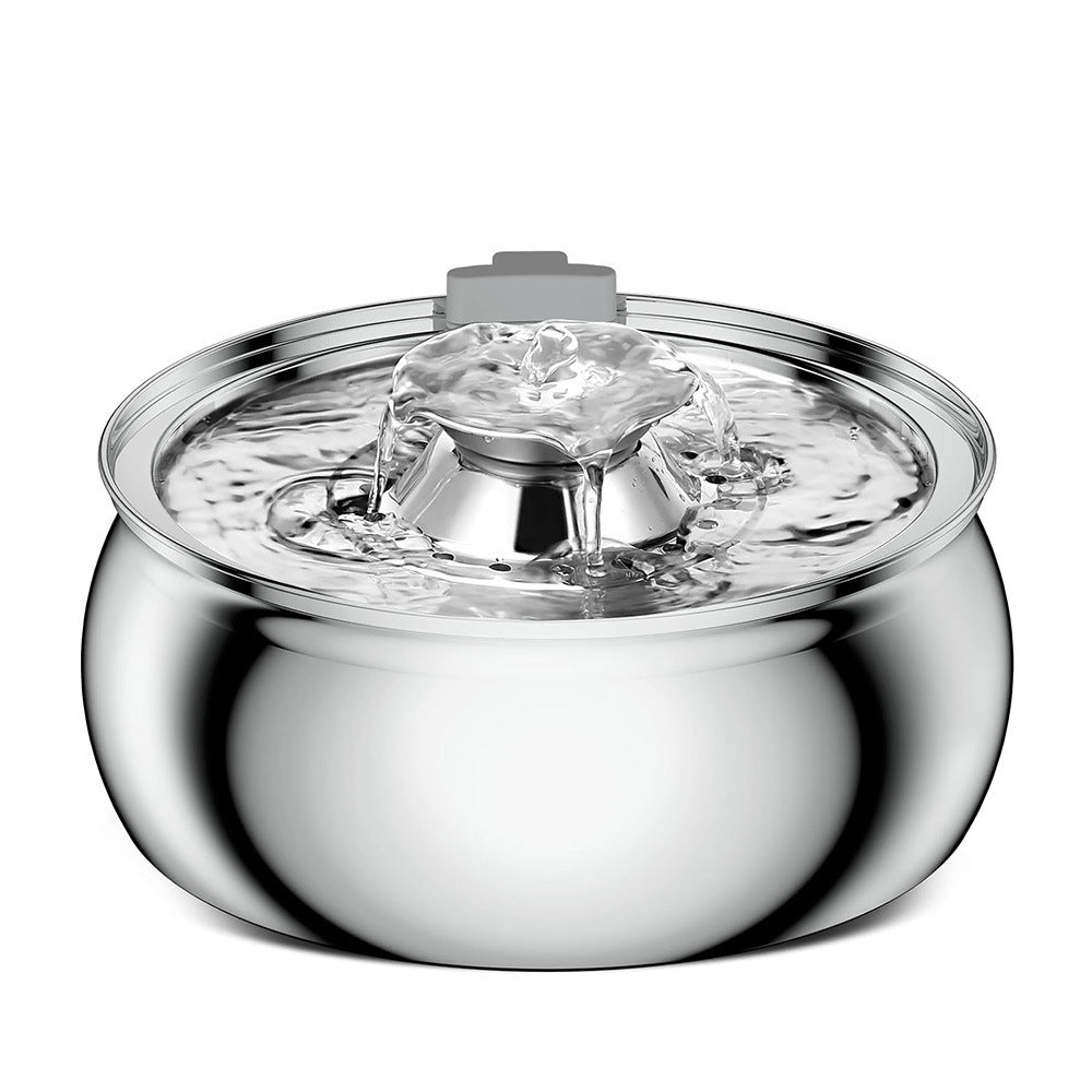 Pawpampered Stainless Steel Pet Water Fountain