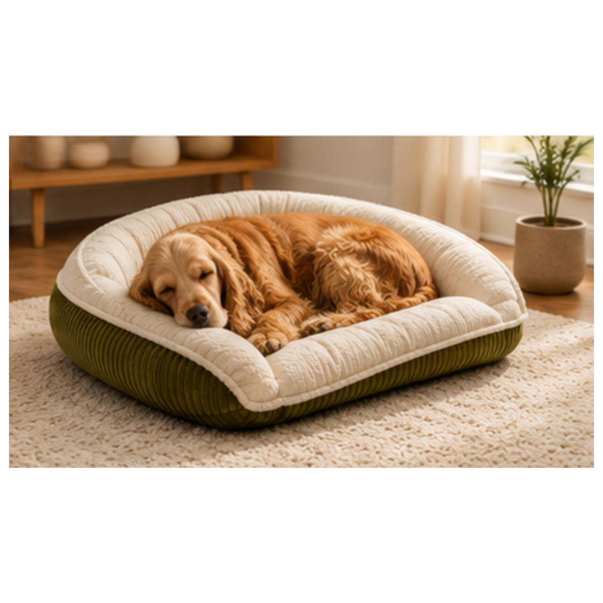 HuggleHounds Scout Perfect Bolster Dog Bed