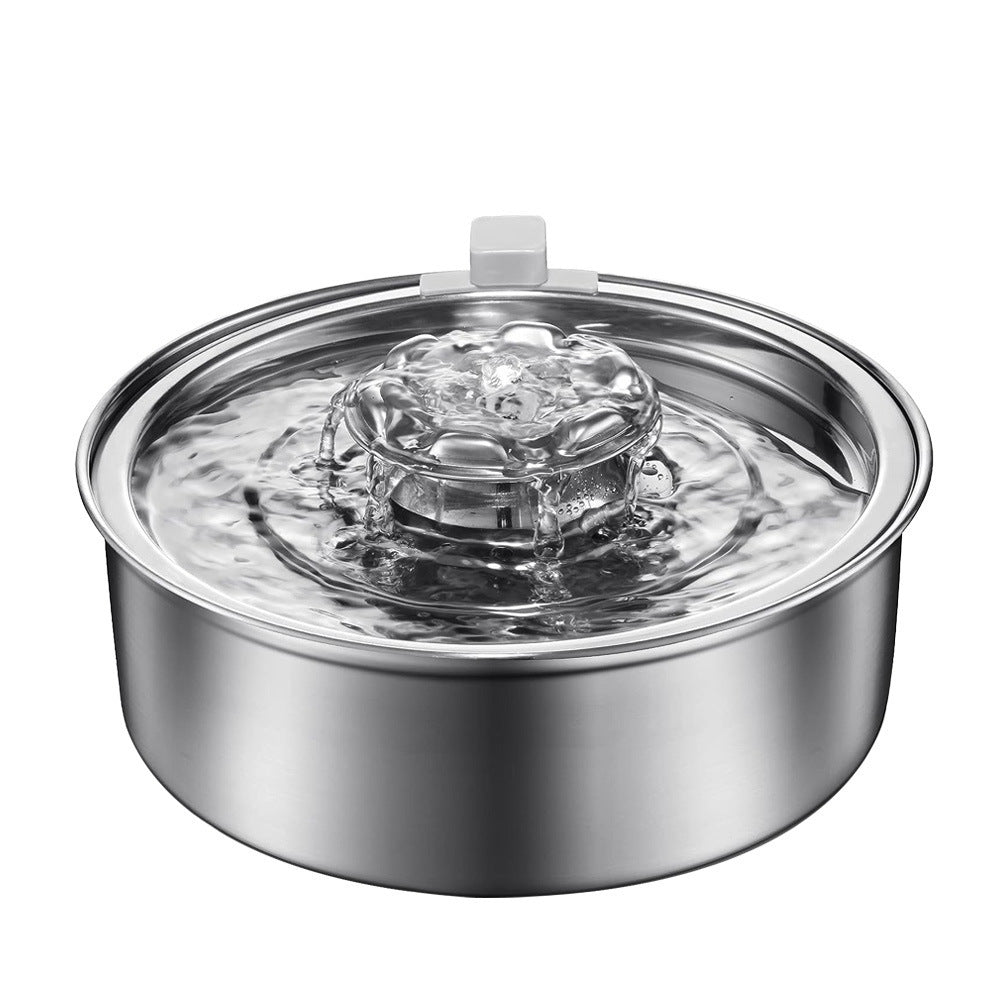 Pawpampered Stainless Steel Pet Water Fountain