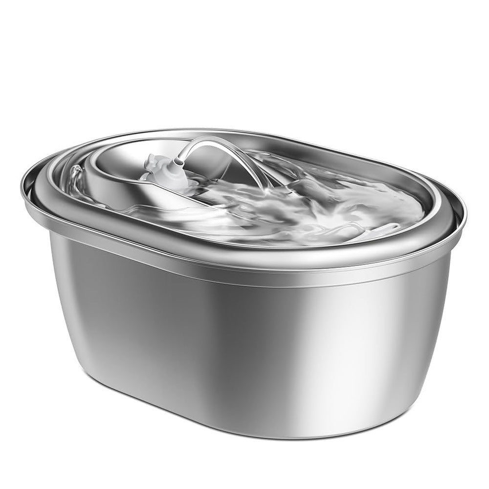 Pawpampered Stainless Steel Pet Water Fountain