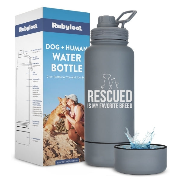 Rubyloo Dog + Human Water Bottle