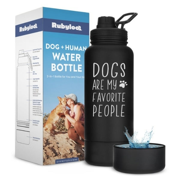 Rubyloo Dog + Human Water Bottle