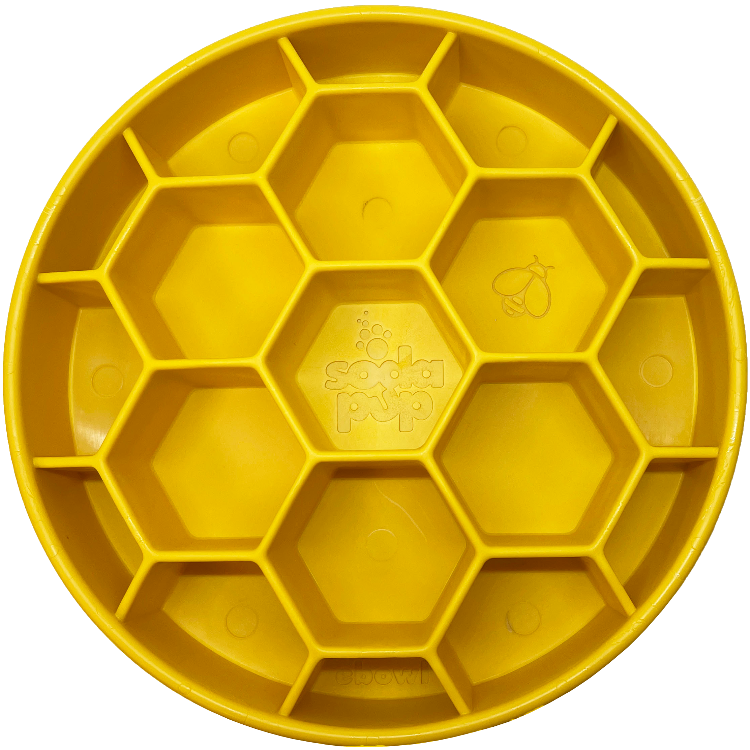 SodaPup Honeycomb Slow Feeder Dog Bowl