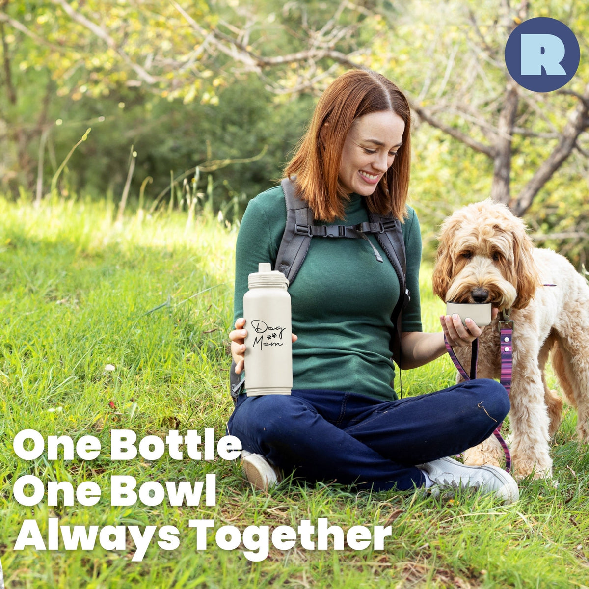 Rubyloo Dog + Human Water Bottle